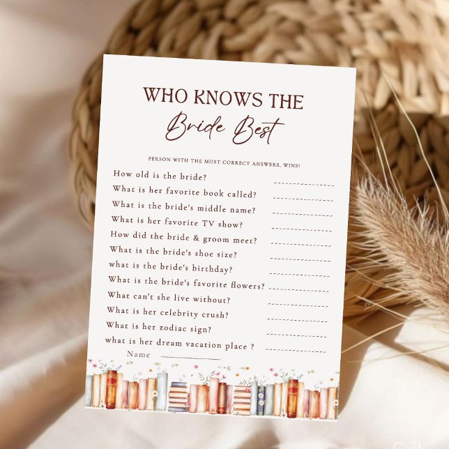 Quem conhece o melhor cartão de jogo da noiva (Criador carregado)