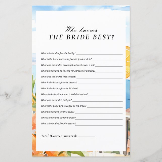 Quem Conhece O Melhor Chá de panela Aperol Spritz (Frente)