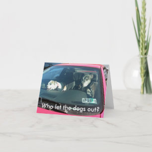 Quem deixou os cães sair? Cartão de Notas 