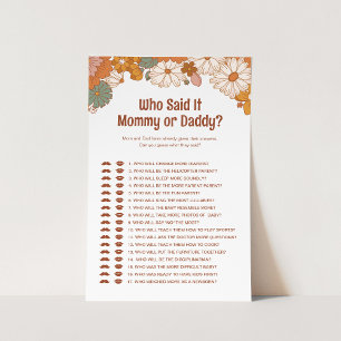 Quem Disse Isso Jogo De Chá de fraldas Groovy