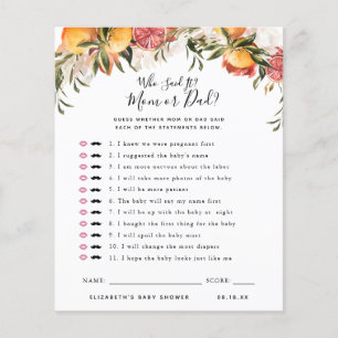 Quem Disse Jogo Chá de fraldas