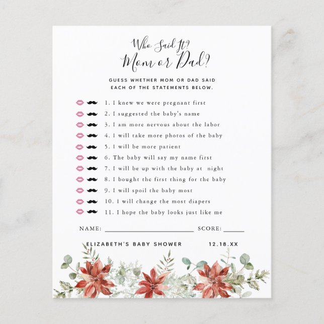 Quem Disse | Jogo Chá de fraldas (Frente)