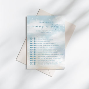 Quem Disse Mamãe   Cartão de jogo para Chá de fral