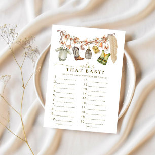 Quem é aquele bebê? Chá de fraldas De Pesca Animad