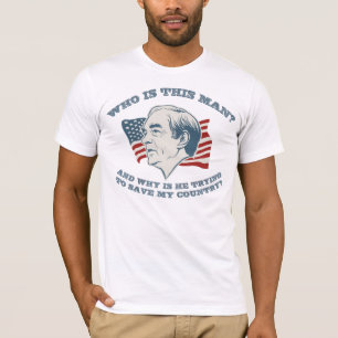 Quem é este homem? Camisa de Ron Paul