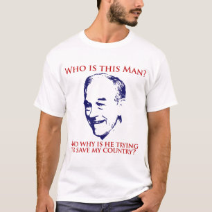 Quem é este homem? Camisa de Ron Paul