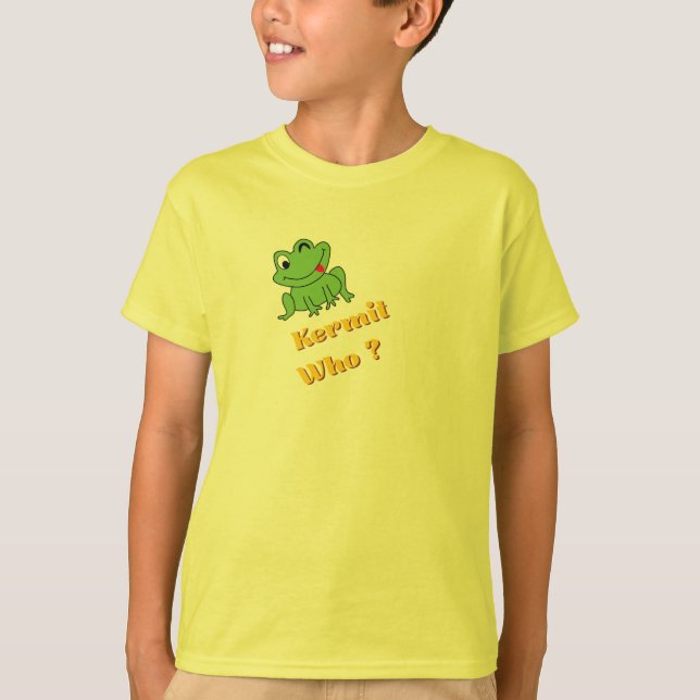 Quem é Kermit? | Camiseta engraçada e atrevida com (Frente)