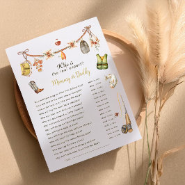 Quem é o Jogo do Chá de fraldas de Pesca Perito da