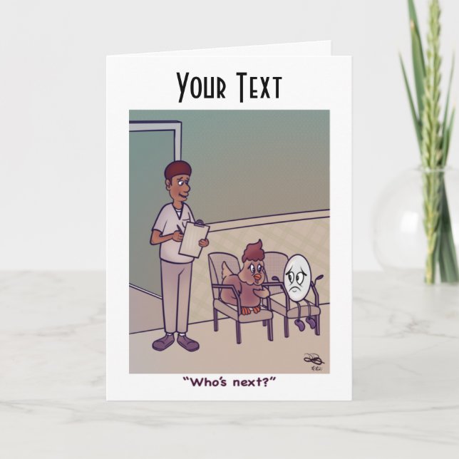 Quem é o próximo cartão de saudação (Frente)