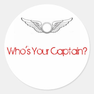 Quem é o seu capitão? Adesivo