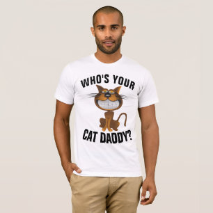 QUEM É O SEU PAI DE GATO? T-shirts pais, Engraçado