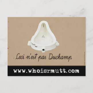 Quem é R. Mutt? Cartão postal (por mauriciocordero