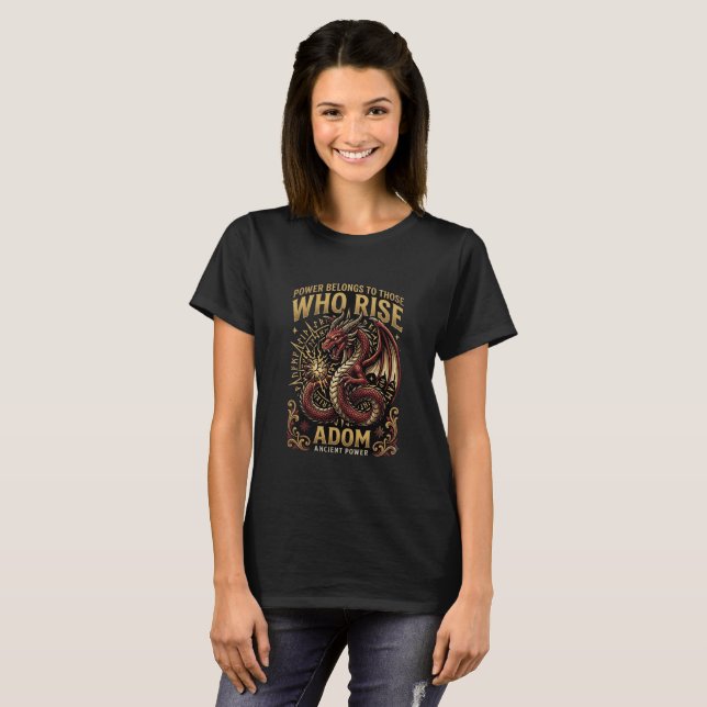 Quem Levanta Camiseta do Dragão ADOM (Frente Completa)