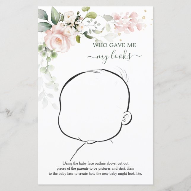 Quem Me Deu Meu Jogo De Bebê Floral (Frente)