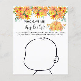 Quem me deu minha aparência jogo de baby shower