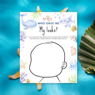 Quem me deu os meus olhares? Jogo de chá de fralda