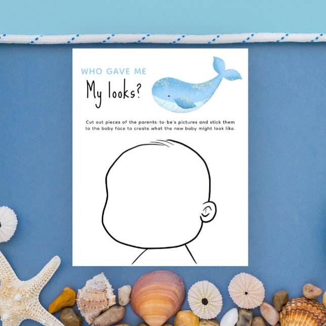 Quem me deu os meus olhares? Jogo de chá de fralda (Criador carregado)