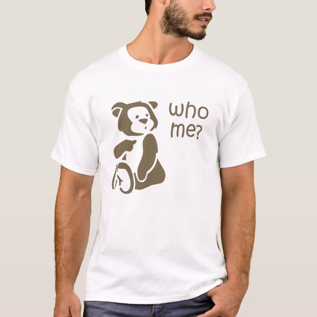 Quem mim o t-shirt dos homens da ilustração do (Frente)