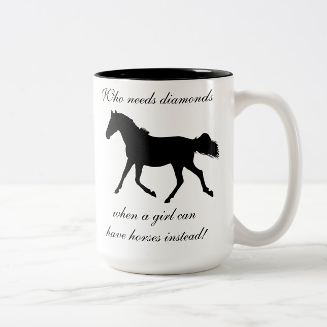 Quem precisa a caneca do cavalo dos diamantes (Direita)