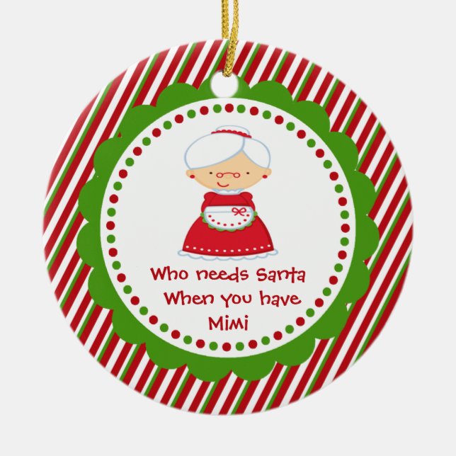 Quem Precisa de Papai Noel... Mimi Enfeite de Nata (Frente)