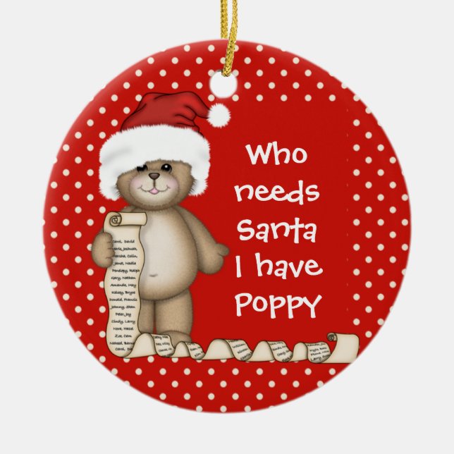Quem precisa o papai noel… Enfeites de natal da (Frente)