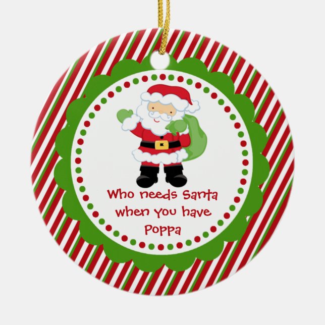 Quem precisa o papai noel… Enfeites de natal do (Frente)