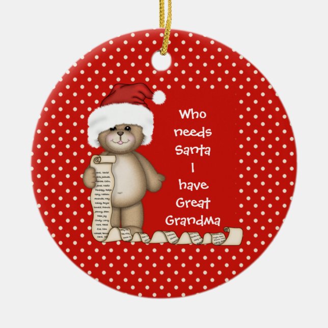 Quem precisa o papai noel. Grandes enfeites de (Frente)