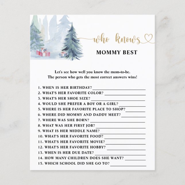 Quem sabe melhor da mamãe no inverno (Frente)