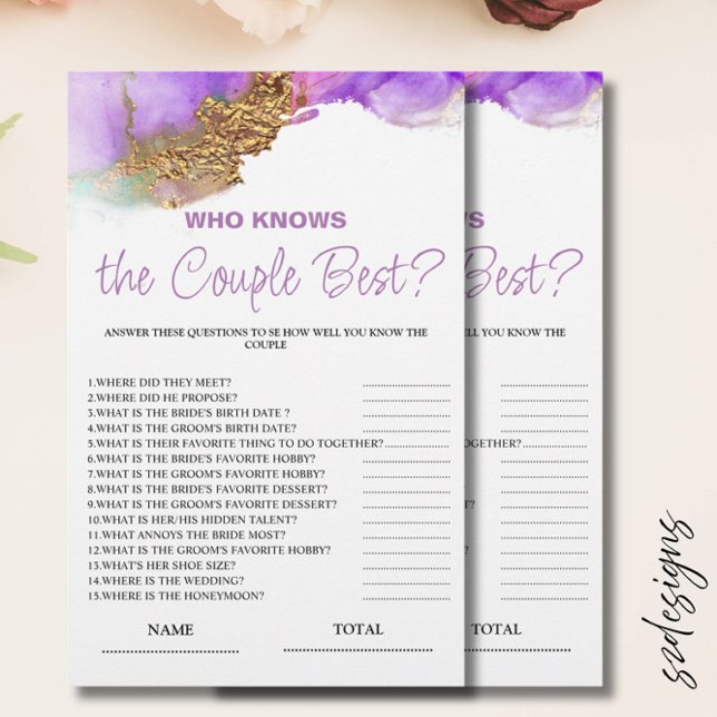 Quem sabe o melhor jogo de noiva roxo do Casal (Criador carregado)