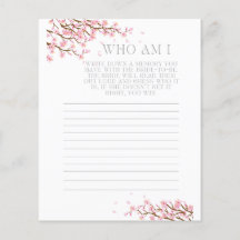 Quem Sou Eu Adivinhando O Cartão De Jogo De Chá de