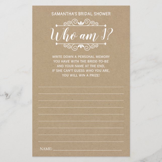 Quem sou eu chá de panela o jogo russo espanhol (Frente)