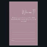 Quem Sou Eu? Folheto de jogos do chá<br><div class="desc">Faça isso por você ao adicionar seu texto. Para acessar ferramentas avançadas de edição,  vá para "Personalizar",  role para baixo e pressione o link "clicar para personalizar mais". Para obter mais designs correspondentes,  clique no link "Outros produtos desta coleção"</div>