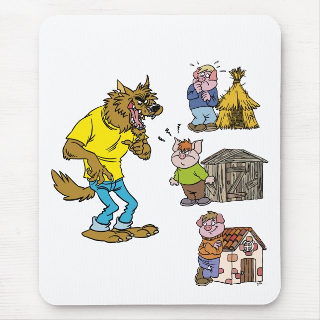 Quem teme o Lobo Grande Bully? Mousepad (Frente)