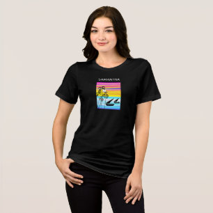 Quênia África Costeira Sunset Vendendo T-shirt Tri