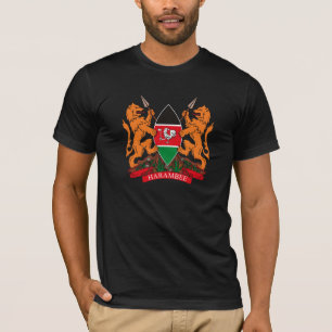 Quênia Casaco de Camiseta de Armas