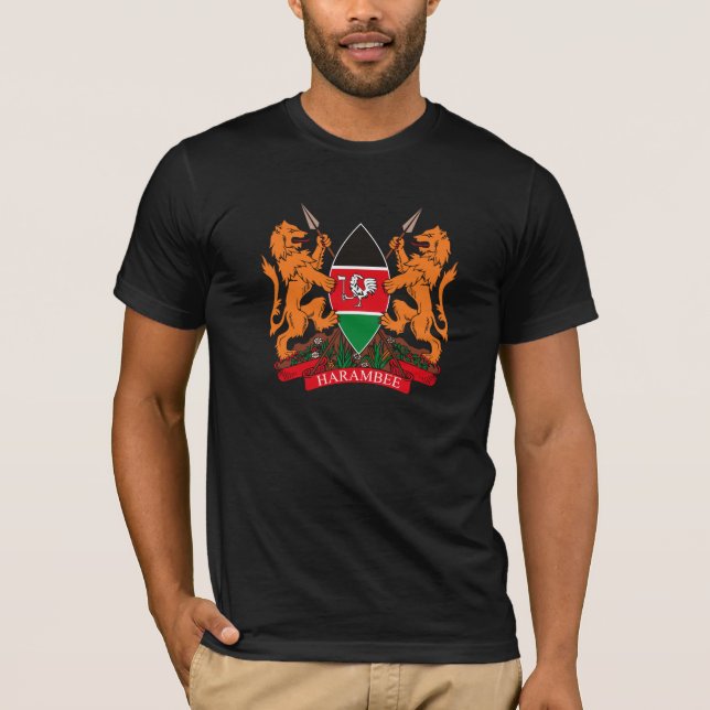 Quênia Casaco de Camiseta de Armas (Frente)