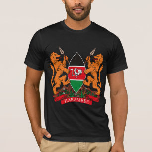 Quênia Casaco de Camiseta de Armas
