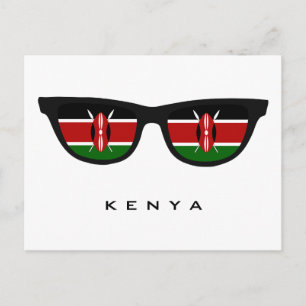 Quênia Shades texto personalizado e cartão postal
