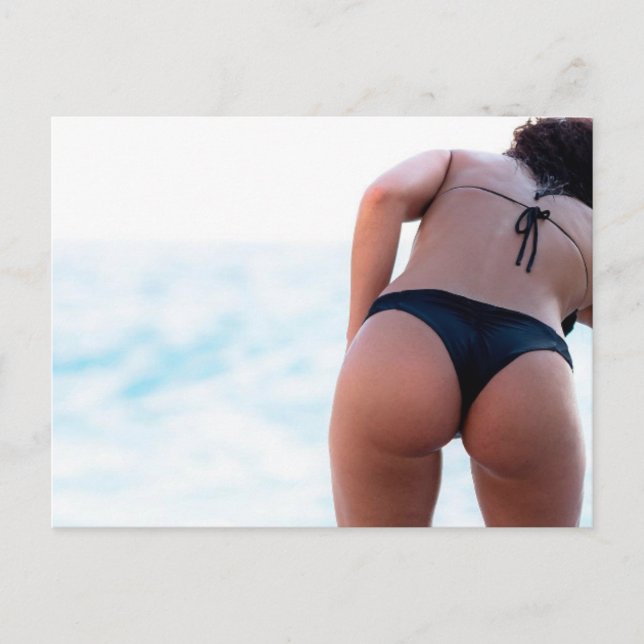 QUENTE! Cartão postal da Bikini Girl (Frente)