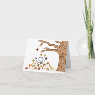 Quer brincar? Brincando no cartão de anotação das