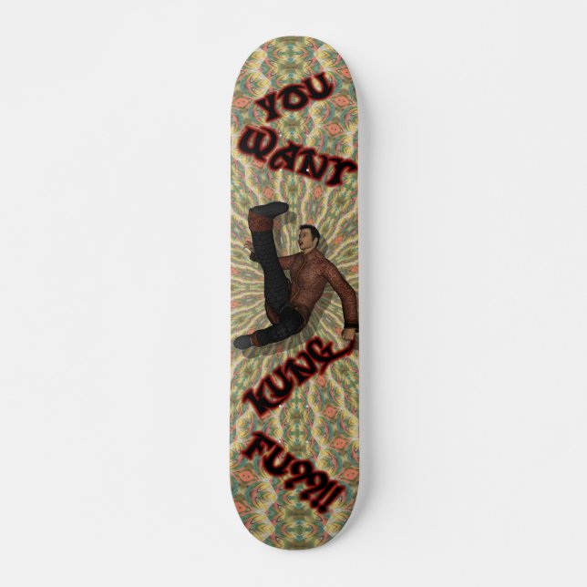 Quer Kung Fu??! Skate (Frente)