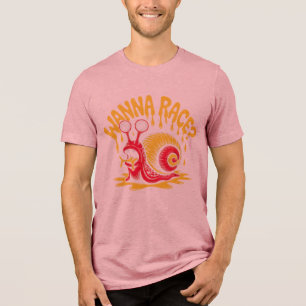 Quer uma Corrida? Camiseta engraçada com caracol i