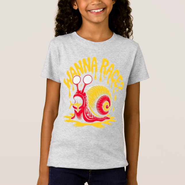 Quer uma Corrida? Camiseta engraçada de crianças c (Frente)