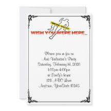 Queria Que Você Estivesse Aqui Convite de festas A