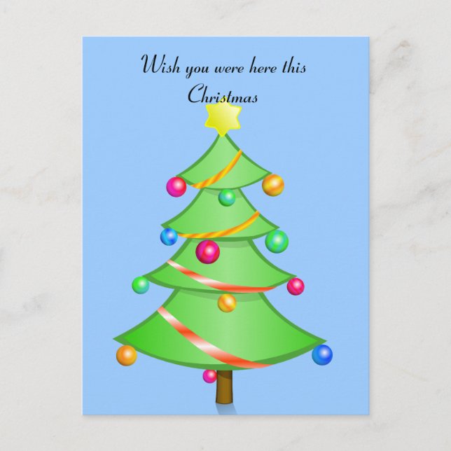 Queria que você estivesse aqui neste cartão postal (Frente)