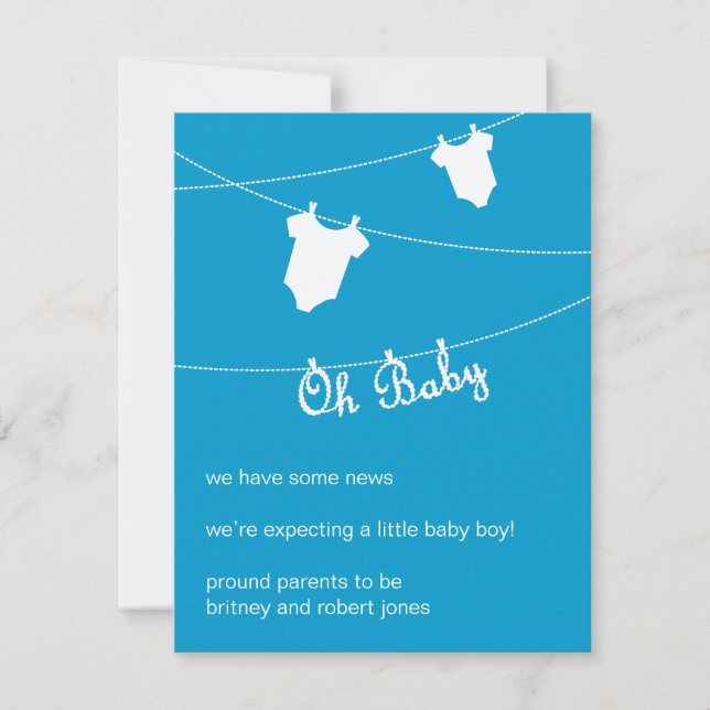 Querida! Anúncio de gravidez (Frente)