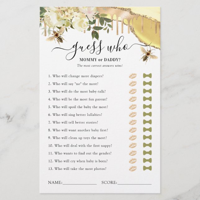 Querida Bebê Adquirindo Jogo de Chá de fraldas (Frente)