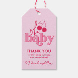 "Querida" Cereja no Topo Obrigado Etiqueta do Pres