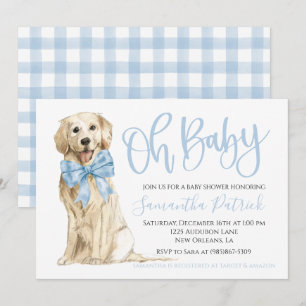Querida! Convite para Chá de Cachorro Azul