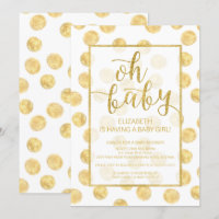 Querida! Convite para Chás de fraldas do Bolinhas 